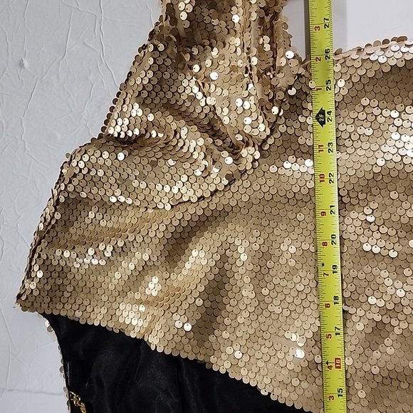 Baby Phat Women’s All Gold Sequins Open Front Cropped Jacket/ 2X - Picture 6 of 14